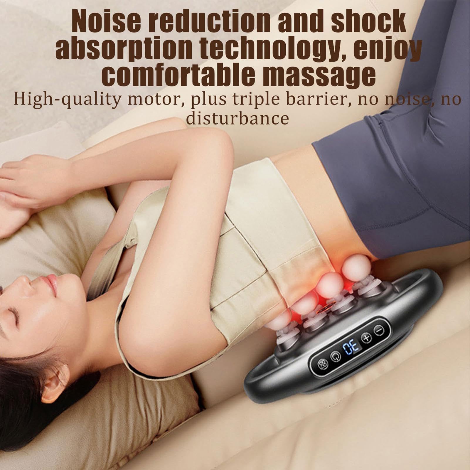 Electric Fascia Massager, Deep Tissue Percussion Massager, 7.9 inches Full Coverage Muscle Relaxation Tool, High-Intensity Vibration for Home, Dormitory Gym office