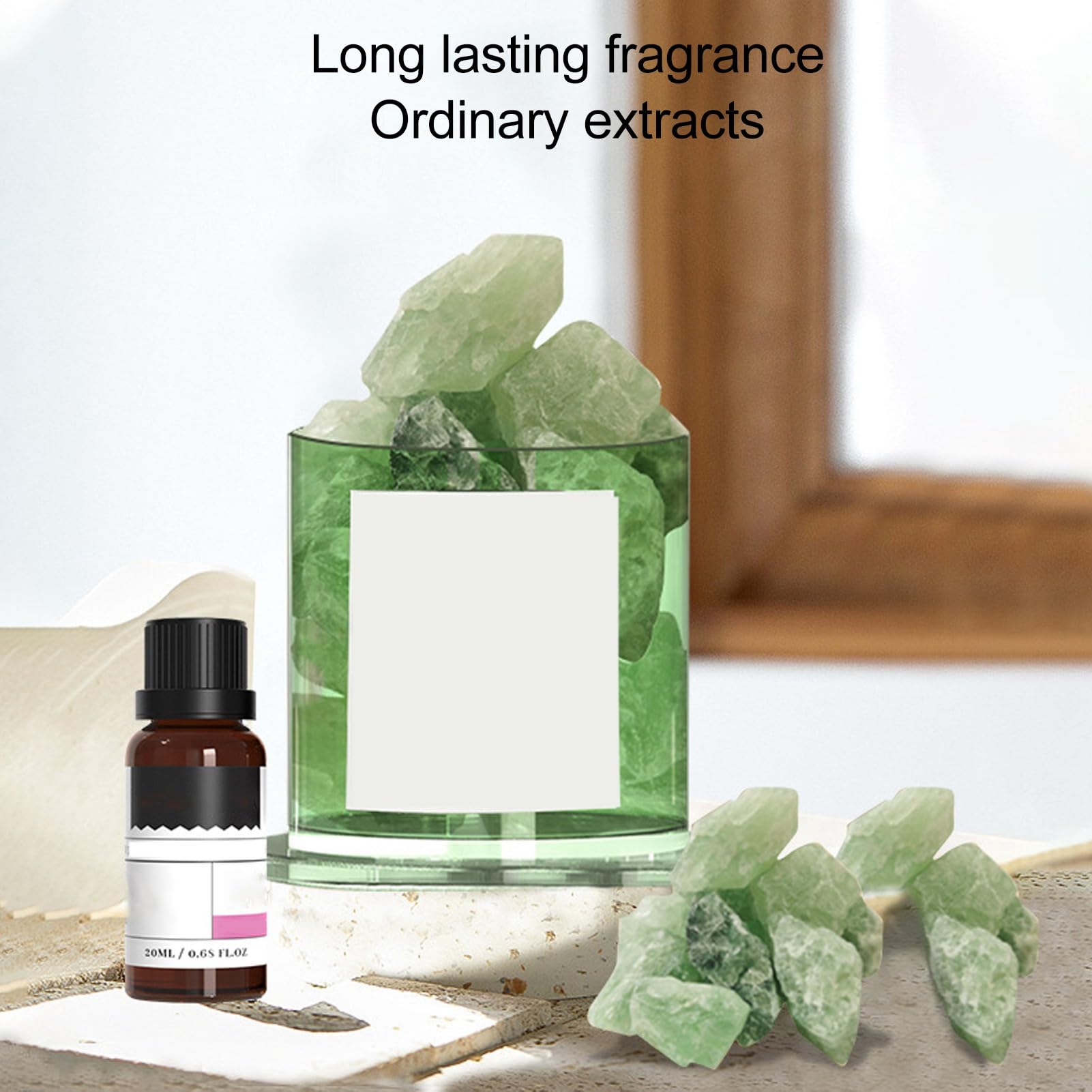Regalo per diffusore di olio essenziale in pietra 2 pezzi. Regalo per diffusore di in pietra decorativa senza fiamma 20 ml