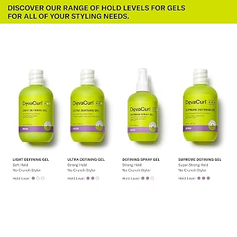 DevaCurl Ultra Defining Gel Strong Hold Non-Crunch Styler | Non-Flaking Formula | Non-Sticky