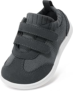 STQ KIDS Toddler Wide Toe Box Barefoot Shoes Boys Girls Sneakers Breathable