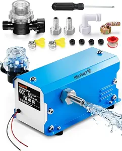 12V RV Water Pump, 5.5 GPM 50 PSI Self Priming Diaphragm Pump, DC Fresh Water Pump with Pressure Switch