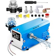 12V RV Water Pump, 5.5 GPM 50 PSI Self Priming Diaphragm Pump, 12 Volt DC Fresh Water Pump with Built-in Pressure Switch, Quiet On Demand Water Pump for RV Camper Marine Boat Yacht Food Truck
