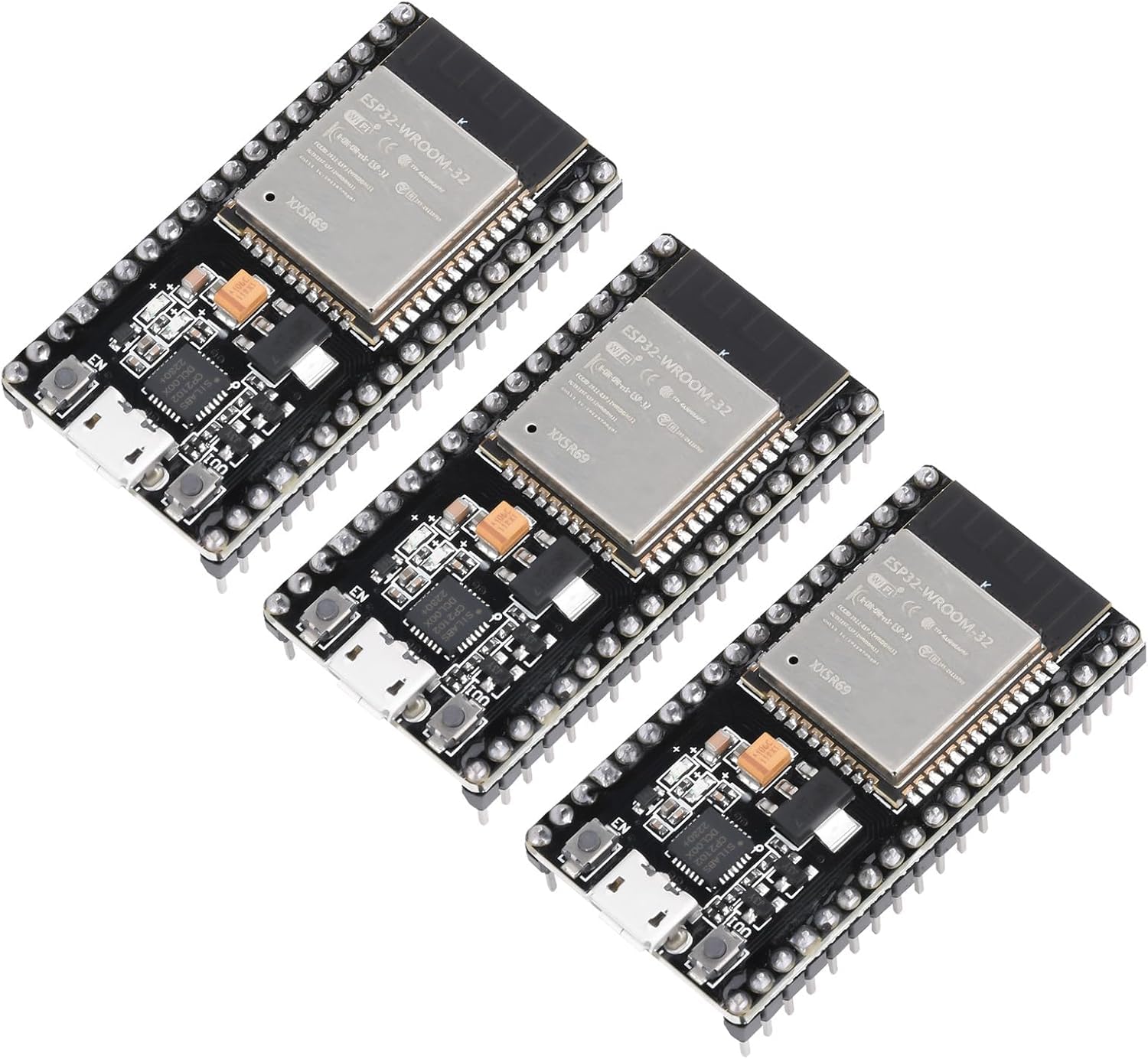 ESP32S Board 38PIN ESP32 WROOM-32 Development Board, Aideepen ESP32S Board CP2102 2.4GHz Dual-Core Compatible with Arduin, Nodemcu, and MicroPytho