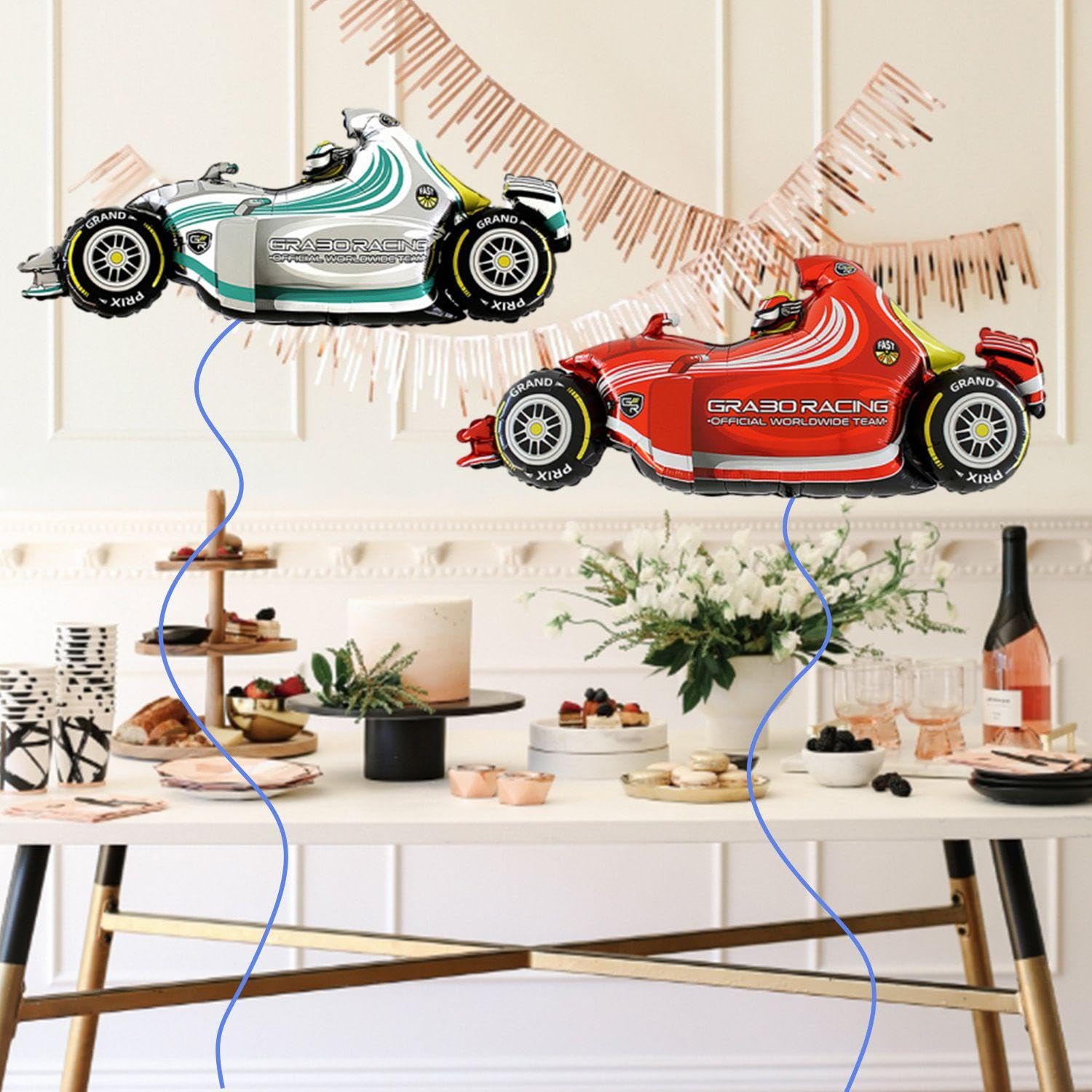 12 pezzi, 55,88 cm Decorazioni Grandi per Carnevale, Decorazioni a Tema Carnevale, Decorazioni in Alluminio da * Palloncini 4D * * Forniture per Feste di Compleanno e Halloween (* * Blu), Decorazioni