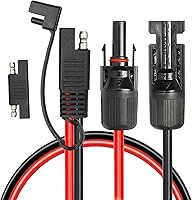 Vista 10 de Cable Adaptador de Panel Solar a SAE - Cable de Extensión Solar de 8 pies 10AWG para Kit de Cargador de Batería de Panel Solar RV Caravana