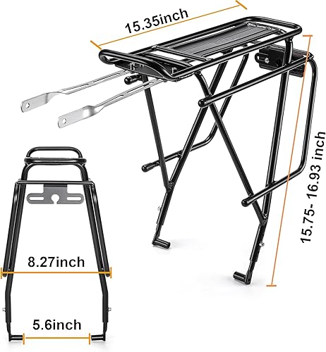Miniatura 5 de CXWXC Portabicicletas trasero  Portabicicletas para freno de discosoporte de freno sin disco  Portabicicletas, soporte de transporte de turismo para