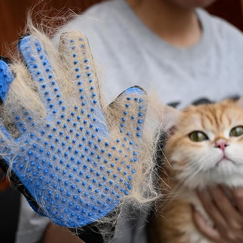 Miniatura 3 de Beiker Kit de aseo para mascotas para gatos y perros pequeños, juego de herramientas de eliminación de pelaje interior, elimina suavemente y