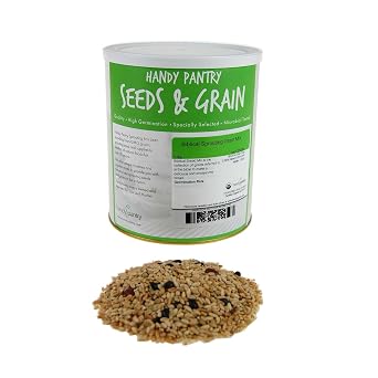 Handy Pantry Organic Biblical Bread Multi-Grain Mix - Make Scripture Bread/Flour - 5 Lbs - Whole Grain Mix Wheat, Spelt, Barley, Millet, Lentils & Beans
