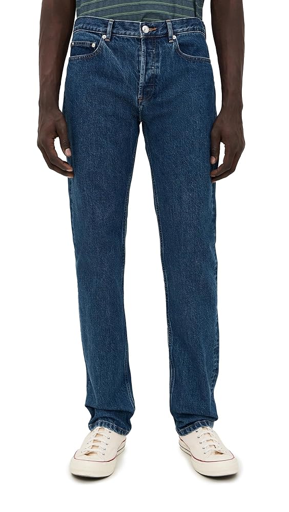 A.P.C. Men's New Standard Jeans, IAL Washed Indigo, Blue, 29