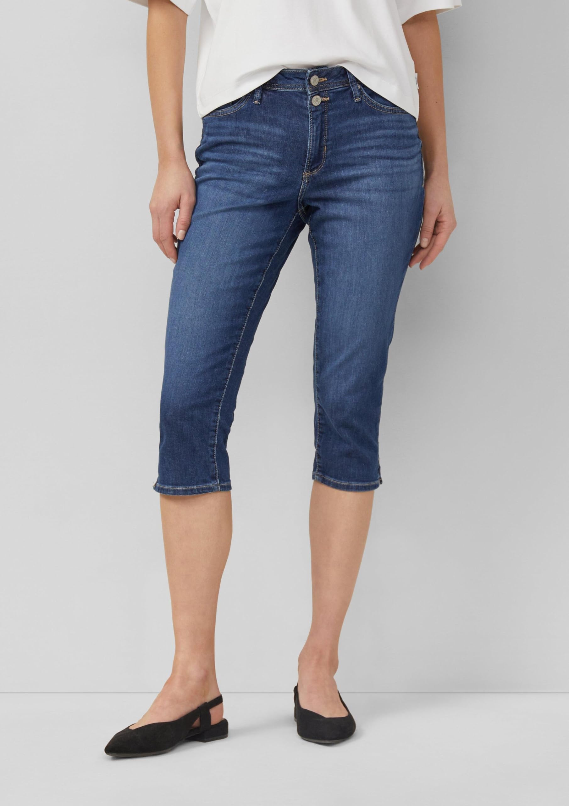 s.Oliver Capri Jeans Betsy/Regular Fit/Mid Rise/Slim Leg