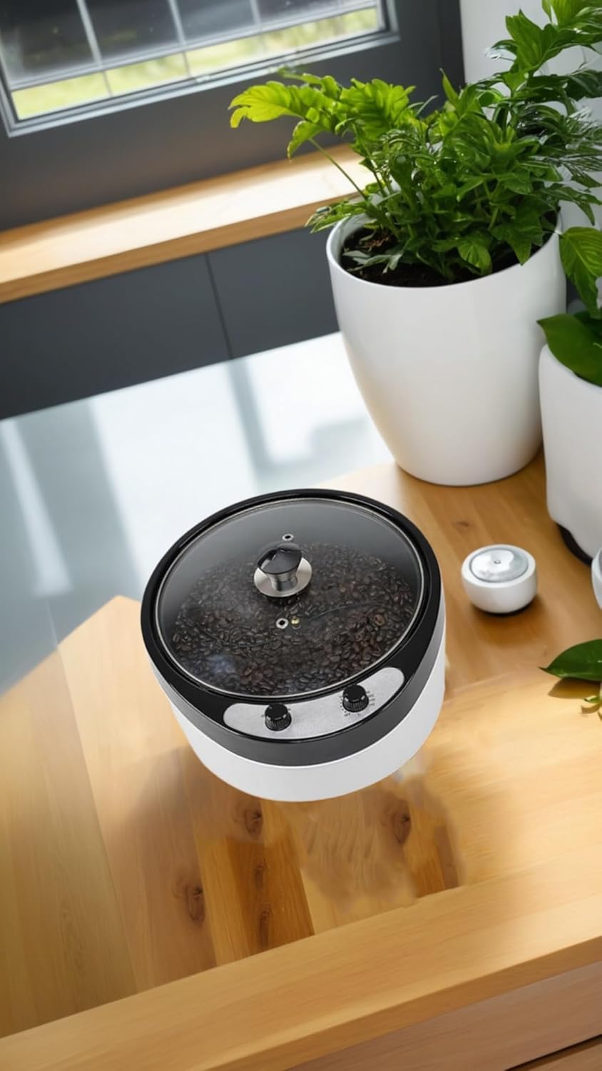 ماكينة تحميص حبوب القهوة الكهربائية