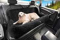 Vista 9 de Asiento de automóvil para perros pequeños y medianos, desmontable lavable, asiento elevador de seguridad para mascotas, cómodo, ultra suave y Gris