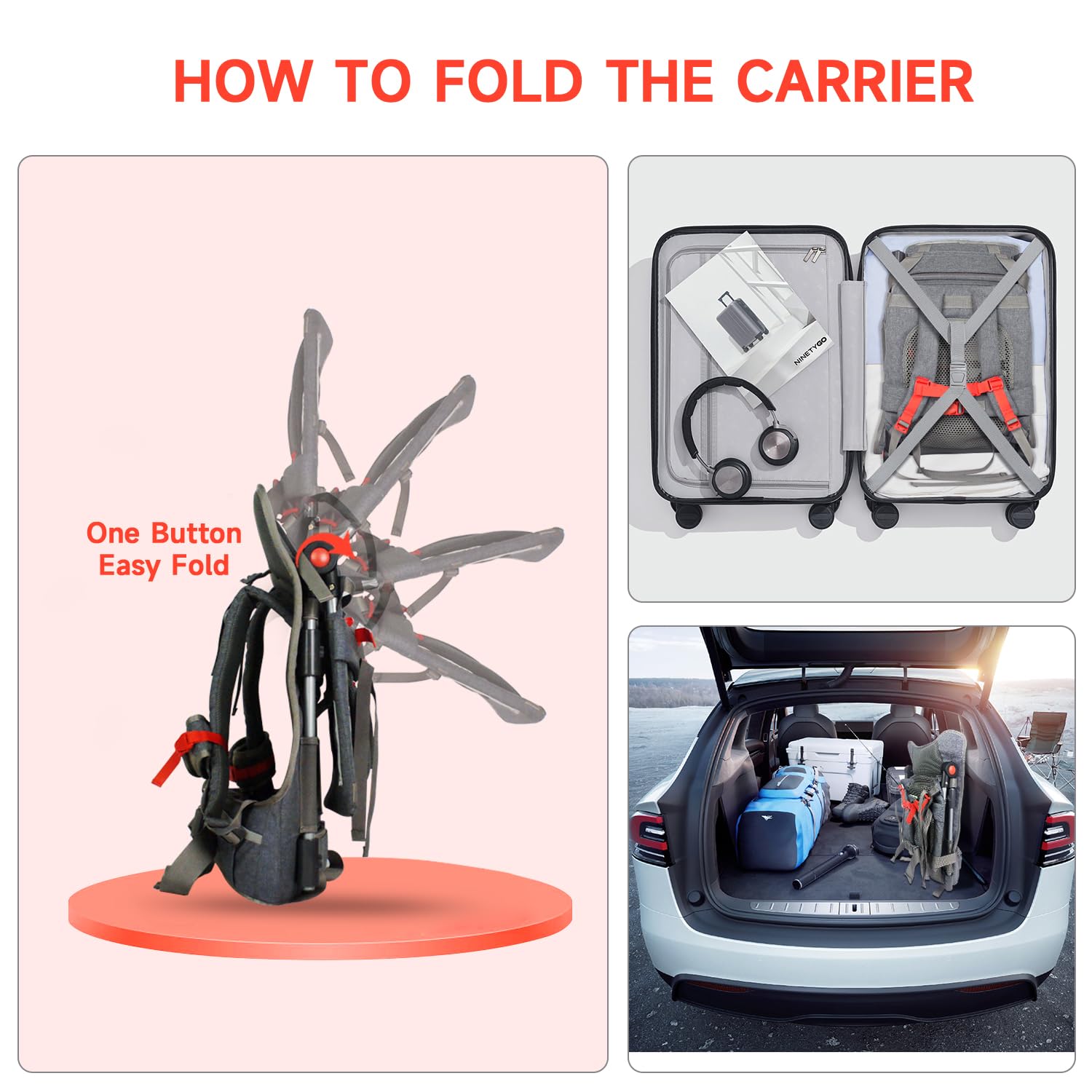 WIPHA Lightweight Child Shoulder Carrier with Sun Shadeï¼Œ Saddle Toddler Hiking Backpack Carrier Made for Kids 6 Months to 4 Years Old â€¦