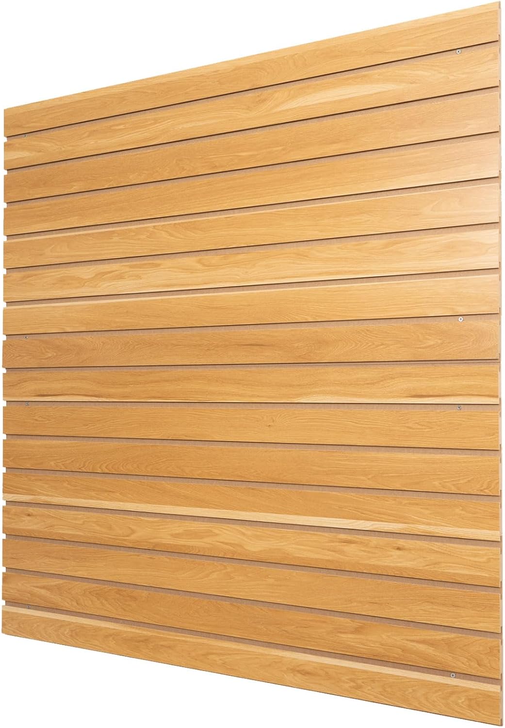 MDF Slat Wall Paneling for Retail Display 2 Pack 4'x2', Maple Slatwall Panel for Garage Organizer Shiplap Wall Paneling, Slat Board Garage Slatted Storage Systems, Easy Install Wood Panel 2 Panel W/O Aluminium Strip Yellow Maple