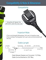 Vista 7 de Commountain audífono de 3,5 mm solo para escucha compatible con micrófono de altavoz, auricular de tubo acústico solo para recepción con 3 moldes