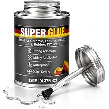 Super Glue All Purpose, 4.37 oz Clear High Strength Adhesive with Brush