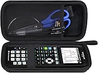 Vista 7 de Aproca Estuche rígido de almacenamiento negro, para calculadora gráfica de color Texas Instruments TI-84 Plus CE/TI-84 Plus/TI-83 Plus/TI-89