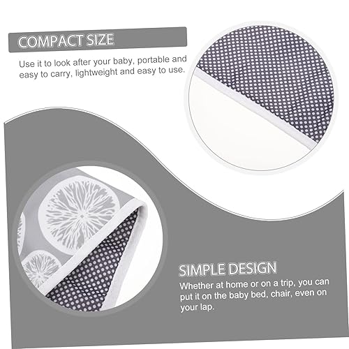 Miniatura 8 de Cambiador de pañales portátil Cojín de viaje reutilizable Cojín ligero para el hogar cambiador para limón gris