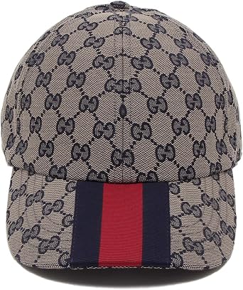 Gucci Original GG Baseball Cap Gray Men's 789016 4HBA8 4084 ORIGINAL GG BASEBALL CAP BEIGE BLUE, BEIGE BLUE, L