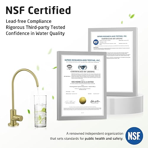 Miniatura 3 de KES Grifo de filtro de agua RO Grifo sin espacio de aire para bebidas de agua potable para sistemas de ósmosis inversa Sistema de filtración de agua