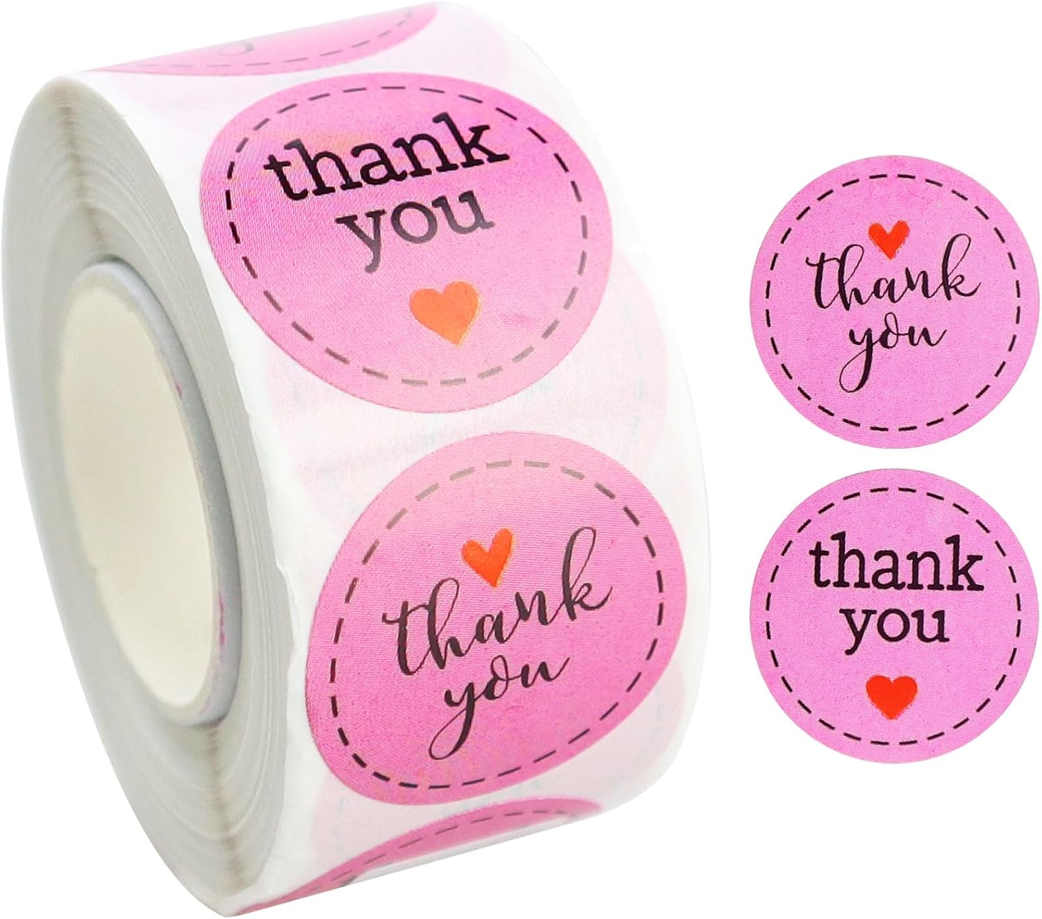 Thank You Stickers 500PCS 1inch Thank You Stickers for