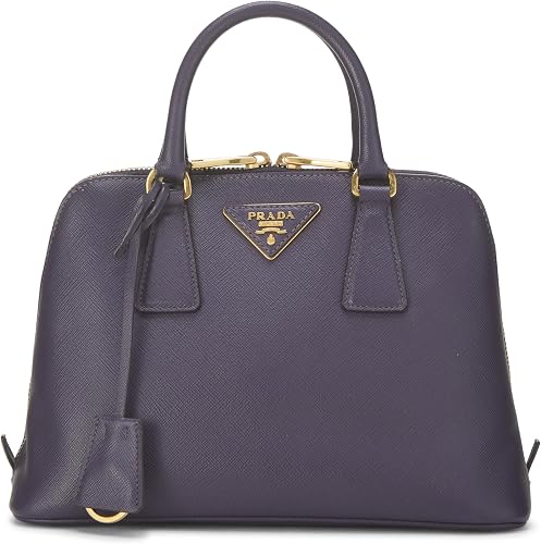 Pre-loved Purple Saffiano Promenade Small, Purple