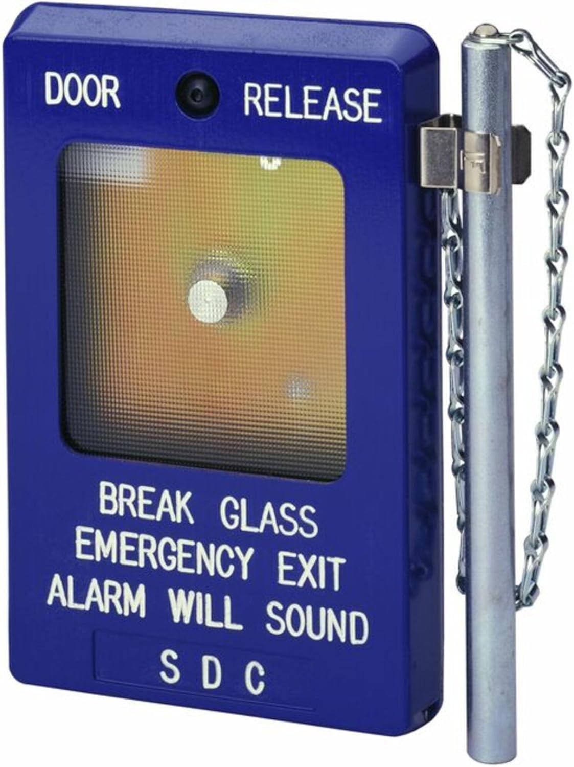 SDC 491-ADI DPDT 10 AMP Contacts, Emergency Door Release Break Glass Station, 1 SPDT for Lock Release, SPDT AUX Contact