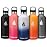 HYDRO CELL Stainless Steel Water Bottle with Straw & 2 Standard Mouth Lids (32oz 24oz 20oz 16oz) Keeps Liquids Hot or Cold w/Double Wall Vacuum Insulated Leak Proof Sport Design (Navy/White 32oz)