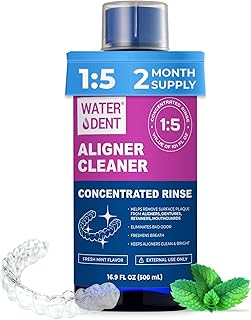ALIGNER Cleaner Rinse | Concentrated | Clean INVISIALIGN, retainers, dentures, Mouth Guards | 2 Month Supply, (Pack of 1 - Value of 101 fl.oz), Alcohol Free, Minty & Fresh. Made in USA - Pack of 1