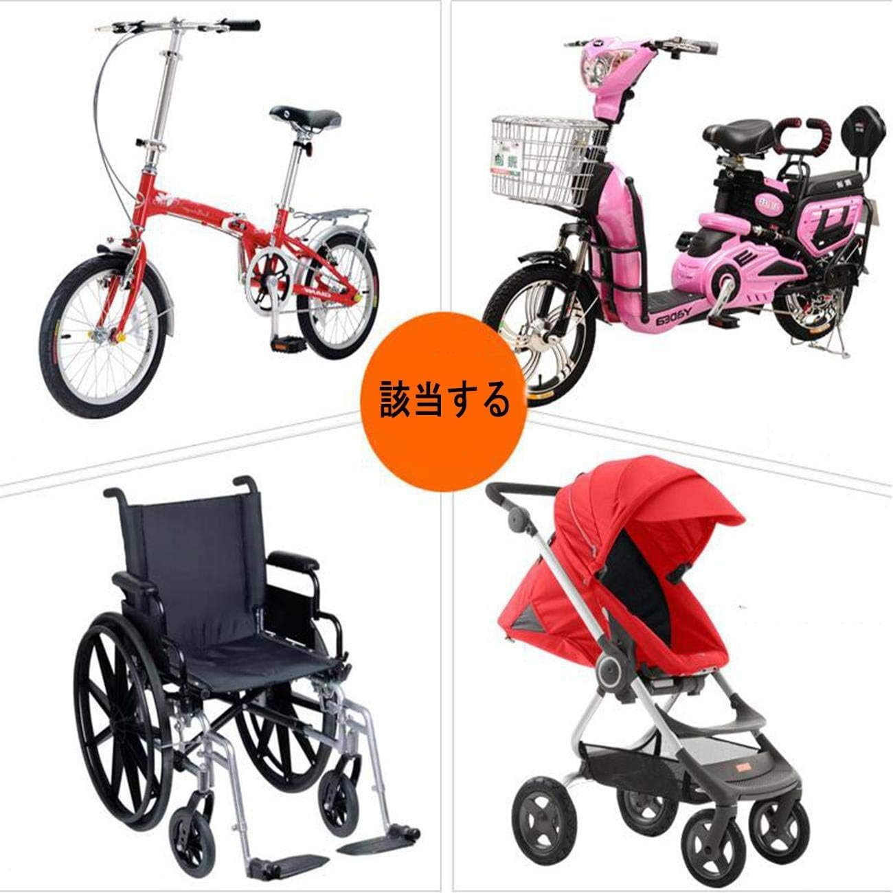 NICOVE 自転車傘スタンド 傘立て さすべえ 折り畳み 360度回転 傘差しホルダー 取り外し簡単 自転車/電動自転車/ハンドル/ベビーカー/車椅子/釣り 傘立てホルダー ブラック