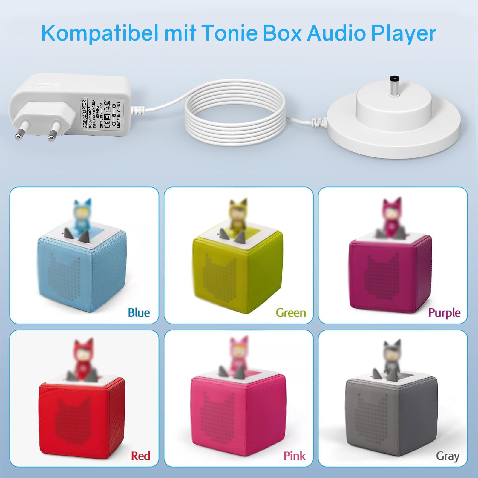 9 V stacja ładująca kabel do ładowania Toniebox Audio Player