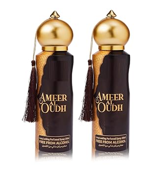 13.52Oz Ameer Al Oudh Perfumed Spray For Men & Women - Pack of 2 200ml Each