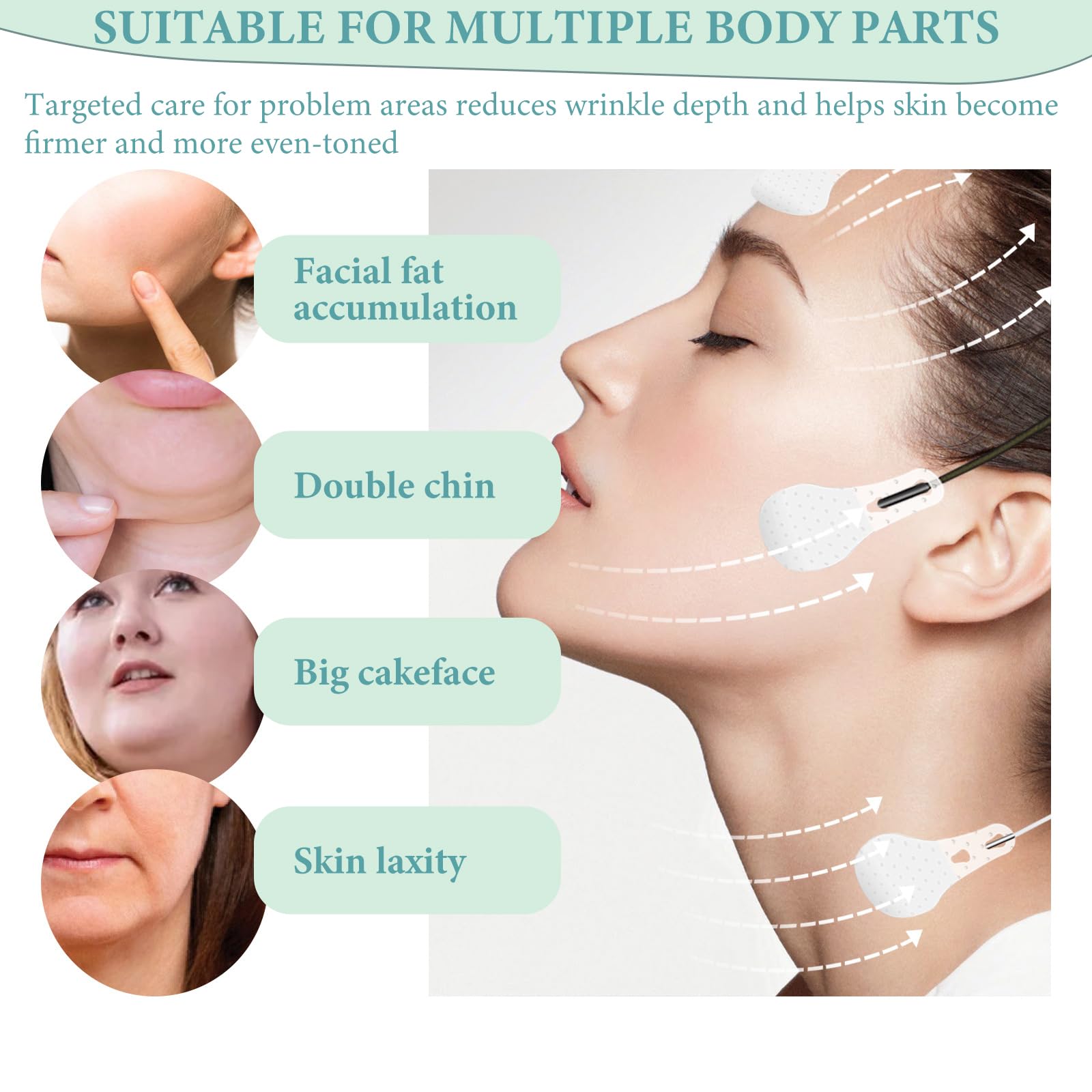 200 Piezas Hilos Tensores Faciales Face Lift Tape Invisible Lifting Facial Parche Reafirmación Instantánea Reducción Eficaz Arrugas Aplicable A Frente Contorno Ojos Contorno Boca Con 6 Correaslifting