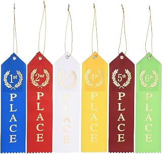 PATIKIL Award Ribbons,Prize Medal Ribbon with Event Card & Rope