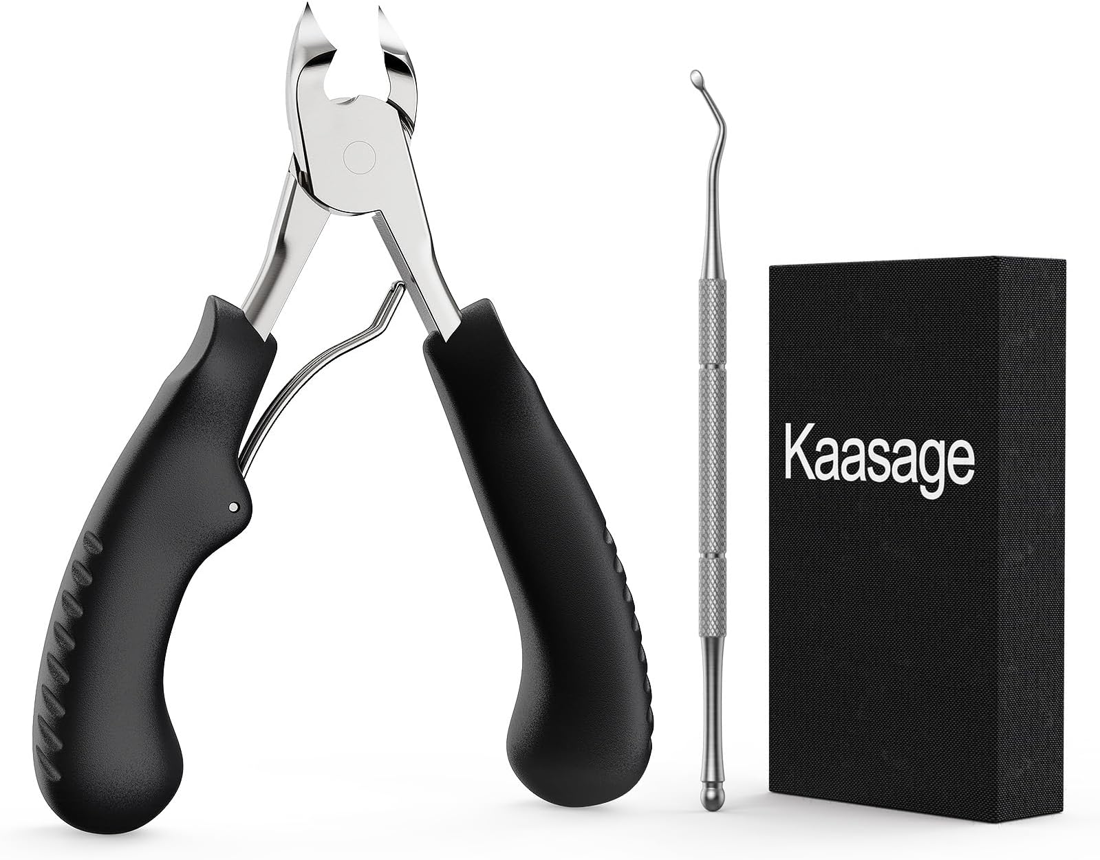 Nail Clippers for Thick & Ingrown Toenails - Sharp Curved Blade & Non-Slip Handle -Toenail Clippers for Men, Women, and Seniors - Professional Heavy-Duty Pedicure Tool Gift