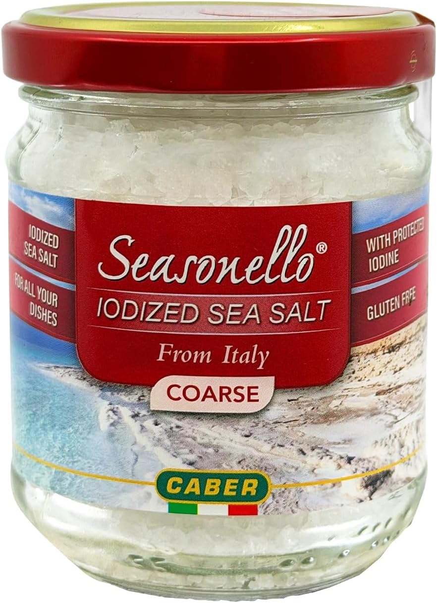 Seasonello Coarse Sea Salt Enriched with Iodine, 200g