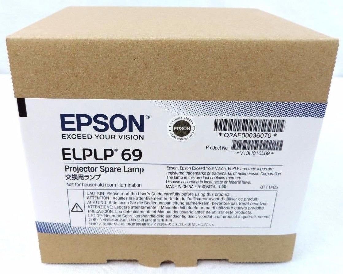 Electrified POWERLITE Home Cinema 5030UB Replacement Lamp with Compatible Housing and Factory Original Bulb ELPLP69 / V13H010L69 for EPSON Projectors