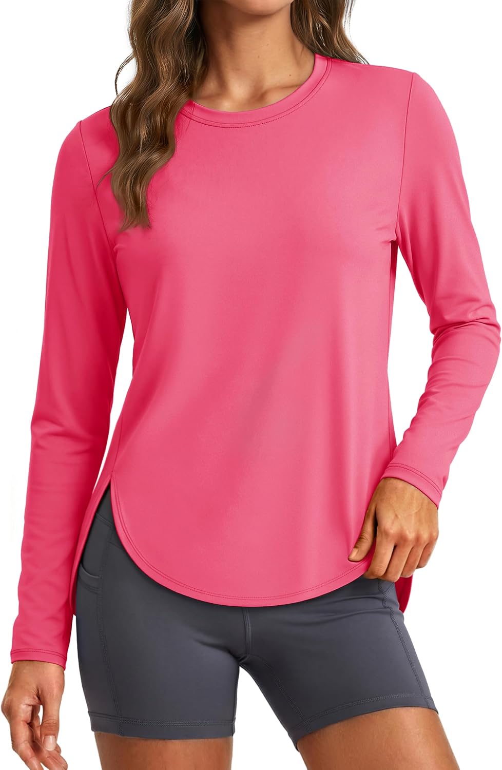 MAGCOMSEN Women's UPF 50+ Sun Shirts Long Sleeve UV Protection Shirt Quick Dry Lightweight Workout Athletic Hiking Tops