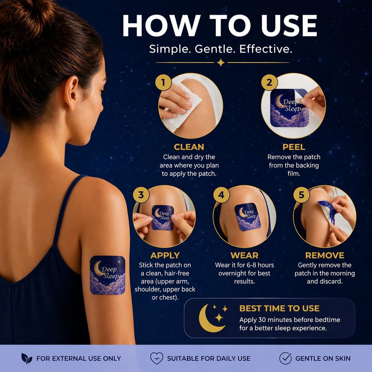 Premium Sleep Patches For Adults 90 Count Extra Strength for Men & Women — Amazon image 3