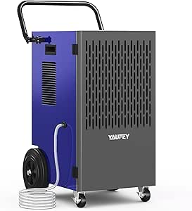 Yaufey 155 Pints Commercial Dehumidifier with Pump for Large Spaces up to 8000 sq. ft.