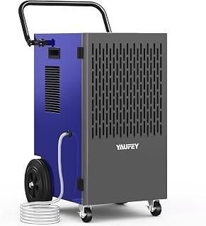 155 Pints Commercial Dehumidifier with Pump, for Basement up to 8000 Sq. Ft, Large Capacity Industrial Dehumidifier for Large Room with Intelligent Humidity Control