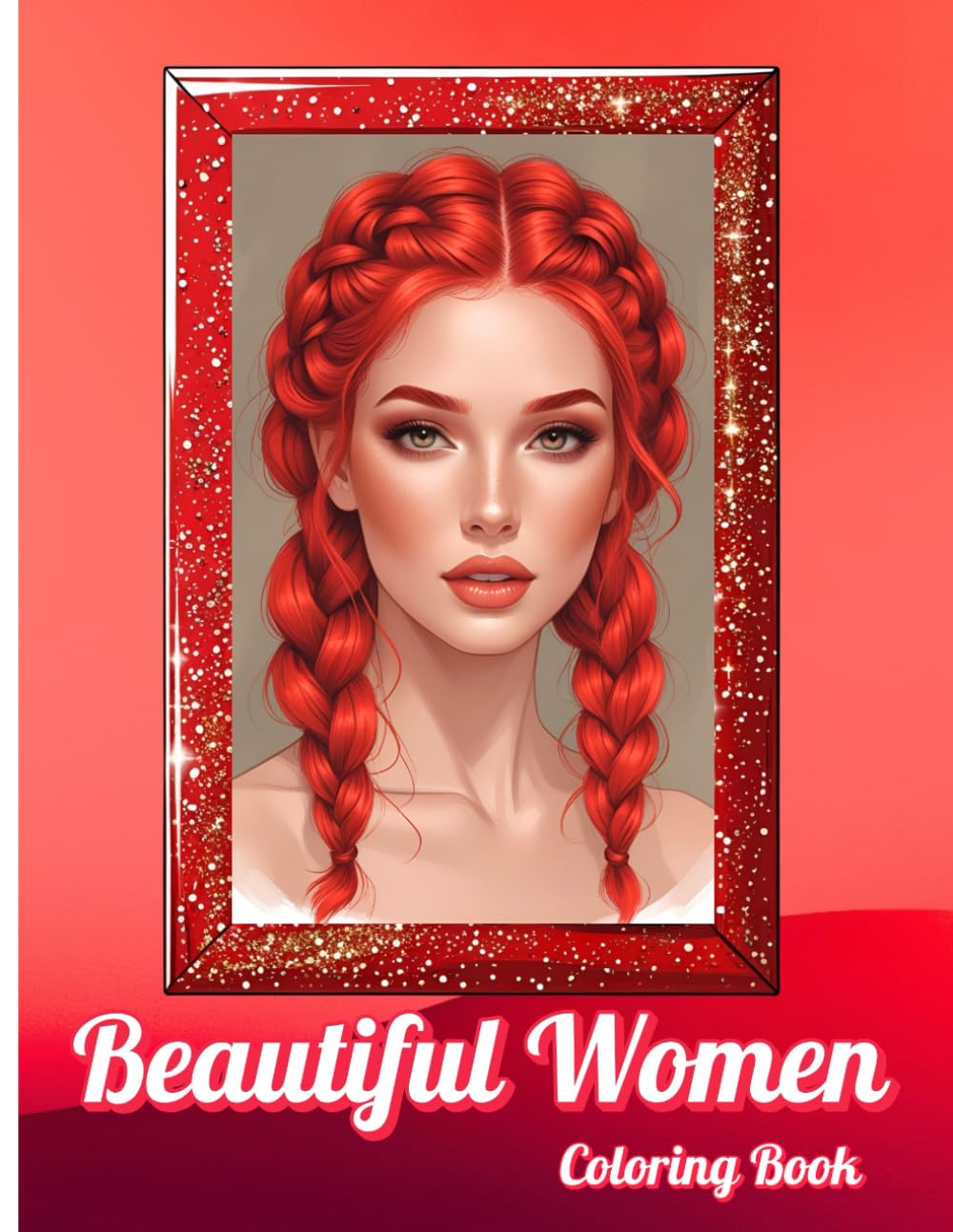 Beautiful Women Coloring Book: Grayscale Adult Coloring Book Portraits of Beautiful Women (Fashion Coloring Book Series)