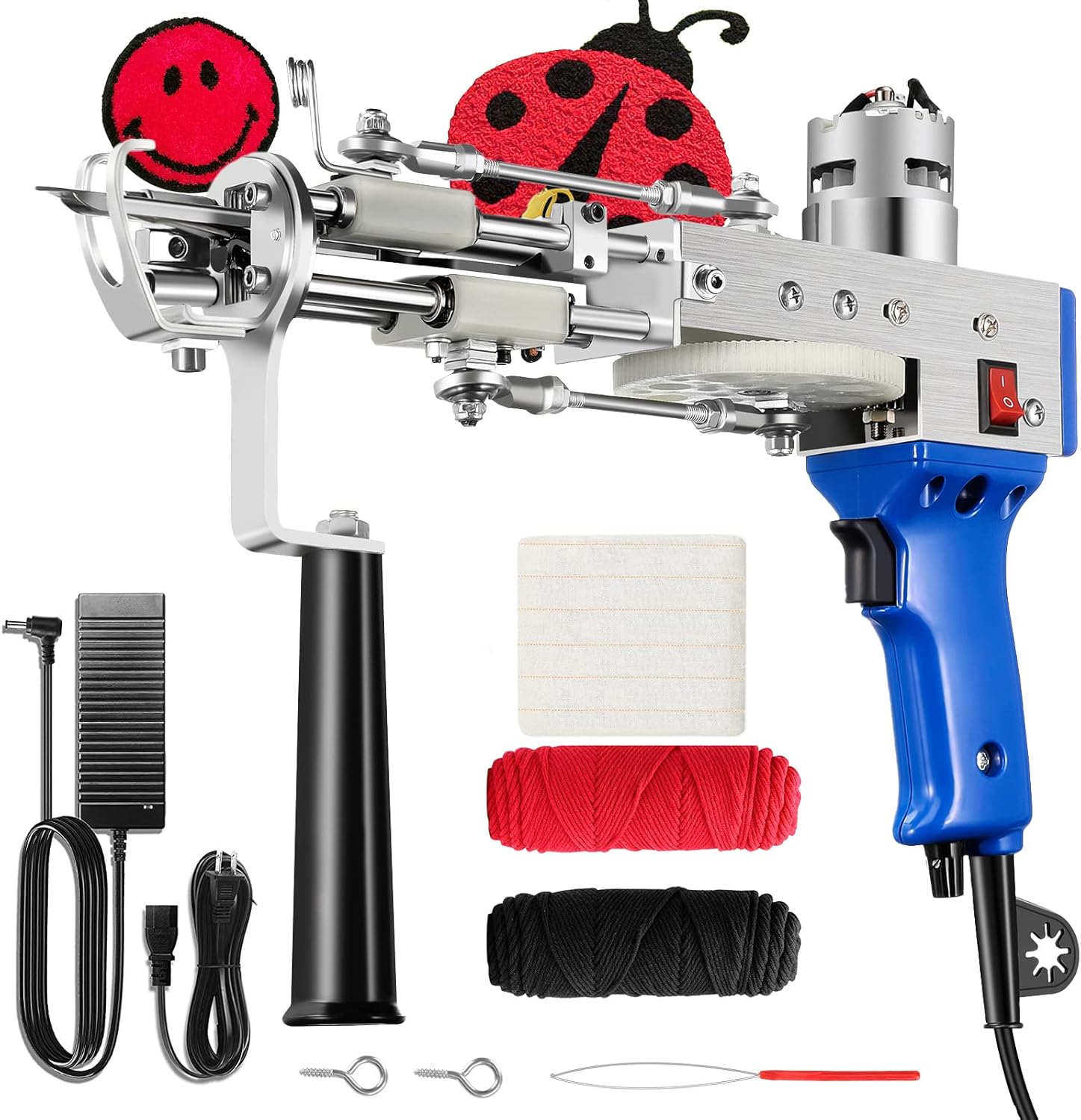 Tufting Gun Cut Pile and Loop Pile 2 in 1, Riiai Rug Tufting Gun
