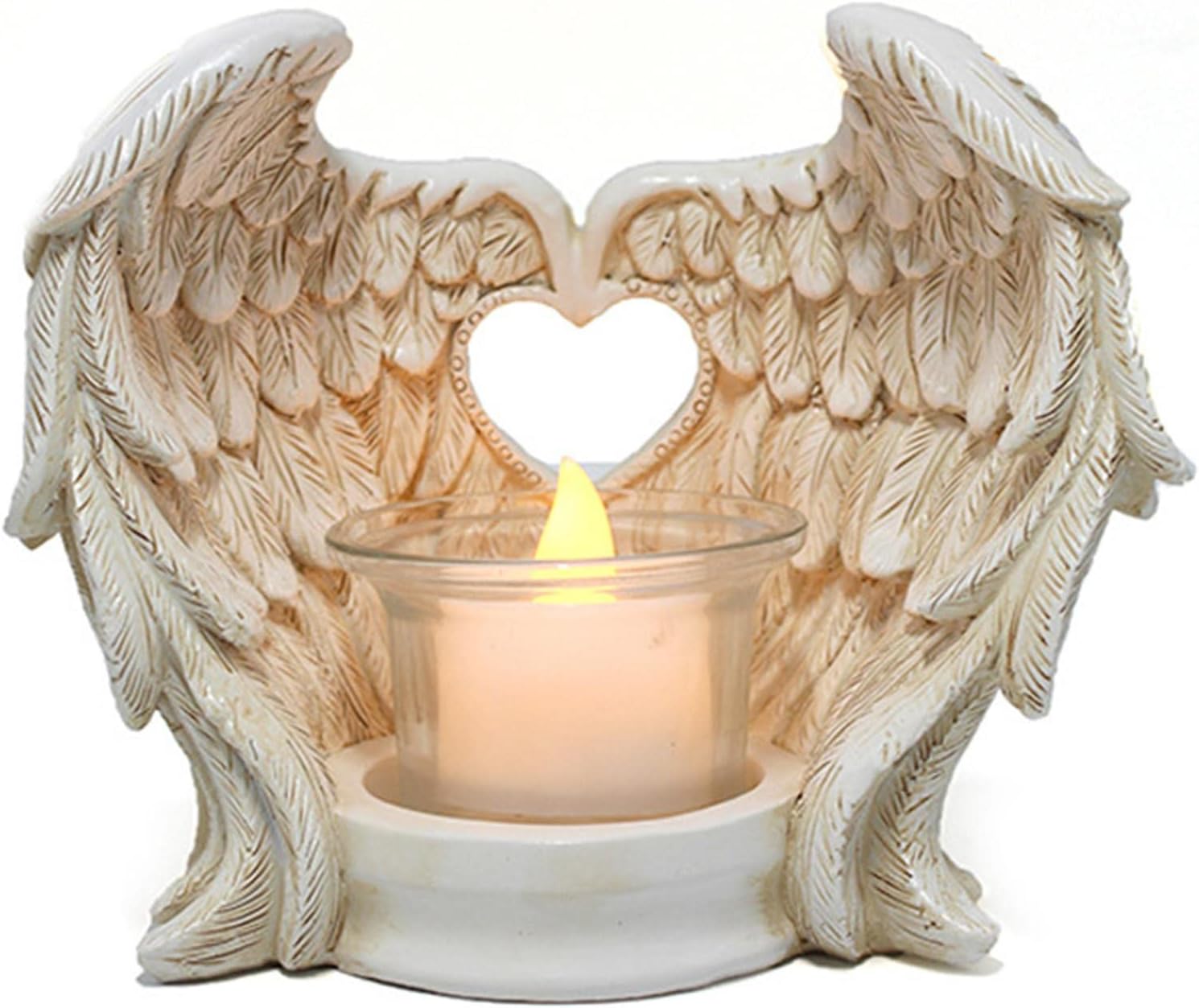 Guardian Angel Wings Candle Holder, Vintage Tea Light