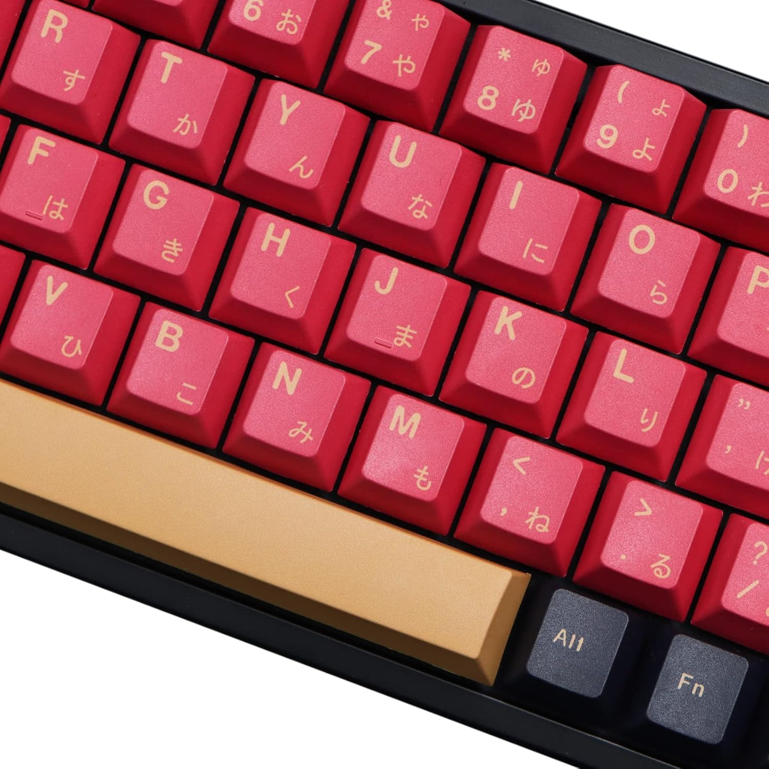 MOLGRIA Red Samurai Keycaps, 129 Set PBT KeyCaps for Gaming Keyboard, Cherry Profile Dye Sublimation Custom Keycaps with Puller for Gateron Kailh Cherry MX Switch 104/87/71/61 60 Percent Keyboard