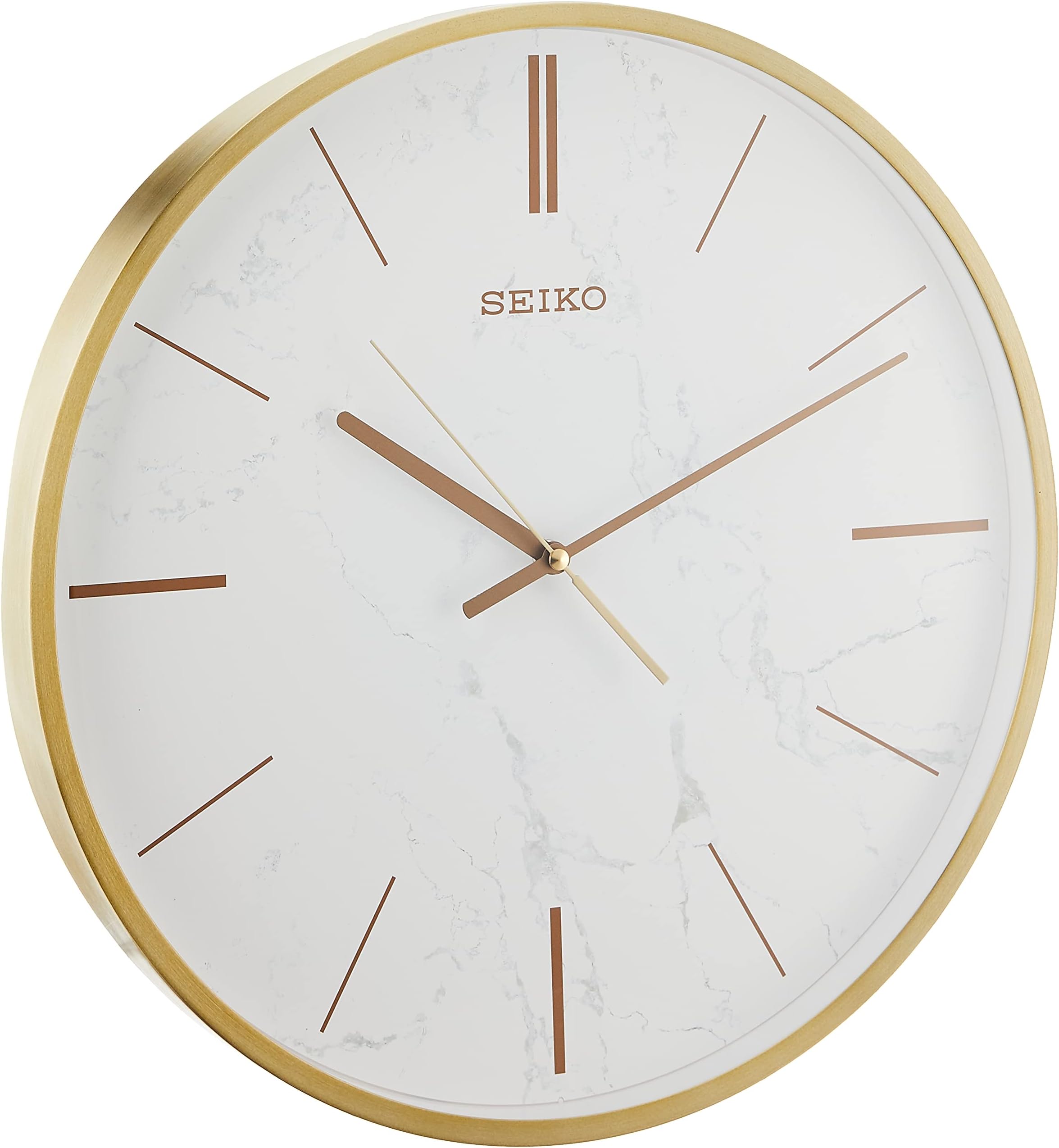 Seiko Wall Clock Quiet Sweep Second Hand Clock SilverTone