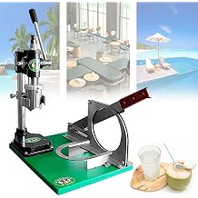 Coconut Capping Machine, Manual Coconut Peeling&Shelling Machine, with 1/3 Handles, Stainless Steel Coconut Opener Tool, Commercial Coconut Decapping Machine, for Restaurants,