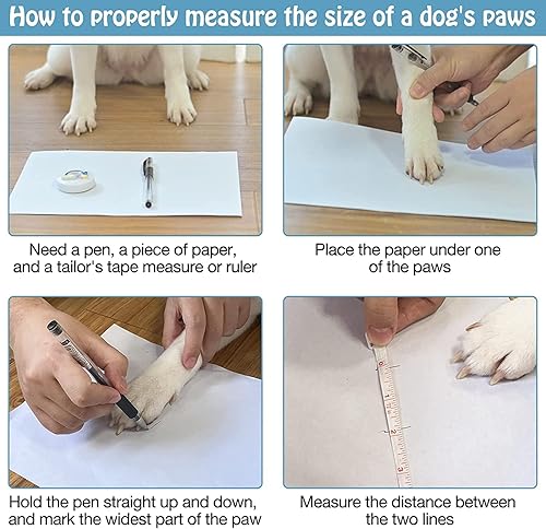 Miniatura 8 de SCENEREAL Calcetines antideslizantes para perros para pavimento fríocaliente para evitar lamer las patas, calcetines de agarre para perros mayores,