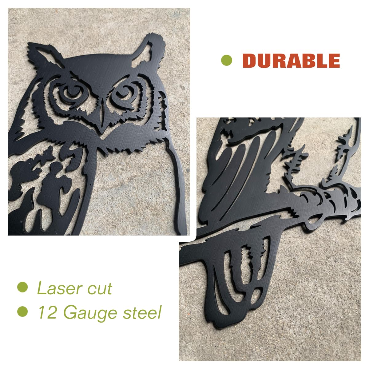 OULYDEKO Rostige Metallvögel – Set Mit 5 Vögeln Für Garten & Wand – Handarbeit Aus Stahl – Ca. 17 Cm Hoch