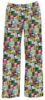 BRIEF INSANITY Funny Beer Lounge Pajama Pants for Men and Women | Iconic Beer Print Bottoms - Funny Loungewear Pants (S-XXL)